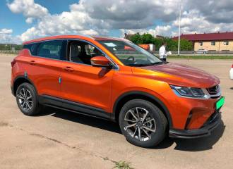 Образец цвета E24 VITALITY ORANGE на автомобиле - №2