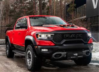 Образец цвета R4 FLAME RED на автомобиле - №0