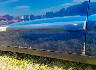 Образец цвета B01 GEM BLUE на автомобиле - №3