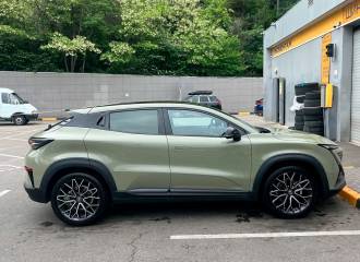 Образец цвета Y06 MECHA GREEN на автомобиле - №1