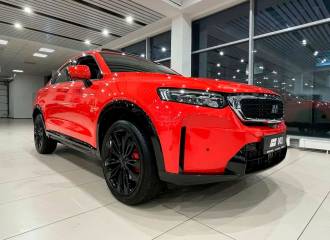 Образец цвета E32 BRIGHT VERMILION на автомобиле - №1