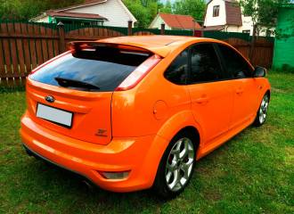 Образец цвета 6FSE ELECTRIC ORANGE на автомобиле - №2