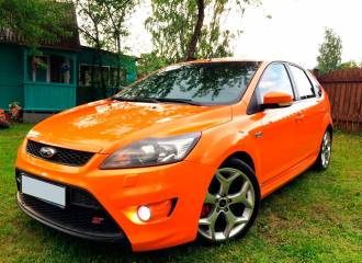 Образец цвета 6FSE ELECTRIC ORANGE на автомобиле - №3