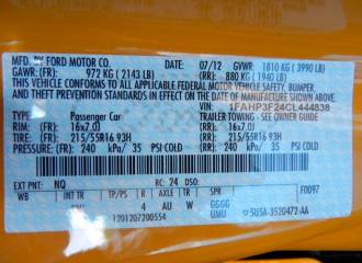 Образец цвета 7238 YELLOW BLAZE на автомобиле - №3