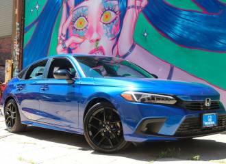 Образец цвета B593M NEW SPORTY BLUE на автомобиле - №0