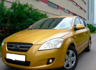 Образец цвета A6 DAKAR YELLOW на автомобиле - №0