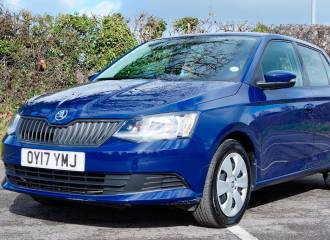 Образец цвета LF5A MODRA PACIFIC/PACIFIC BLAU на автомобиле - №1