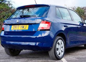 Образец цвета LF5A MODRA PACIFIC/PACIFIC BLAU на автомобиле - №3