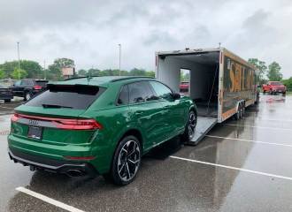 Образец цвета LX6R SONOMAGRUEN на автомобиле - №2