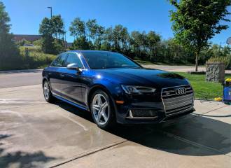 Образец цвета LX5H NAVARRABLAU на автомобиле - №0