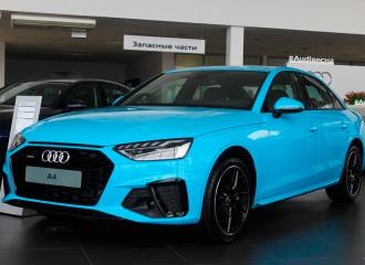 Образец цвета 39E RIVIERABLAU (PORSCHE) на автомобиле - №1