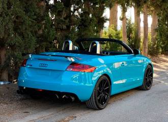 Образец цвета LM5C MIAMIBLAU (PORSCHE) на автомобиле - №3