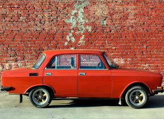 Образец цвета ТЕРРАКОТ на автомобиле - №1