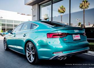 Образец цвета 23I WIMBLEDON GREEN (PORSCHE) на автомобиле - №3