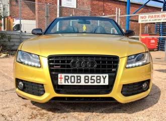 Образец цвета B67 AUSTIN GELB (BMW) на автомобиле - №0