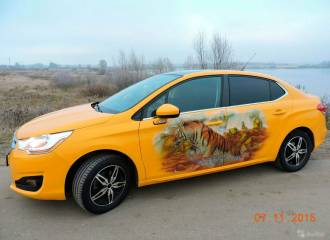 Образец цвета RAL 1006 JAUNE на автомобиле - №2