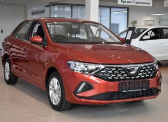 Образец цвета LA3X SUNSETRED на автомобиле - №1