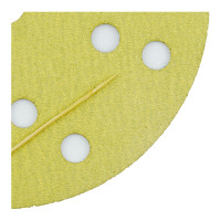 Абразивный круг на липучке VX-GOLD (150 мм; 15 отв; Р100; золотой) фото 1