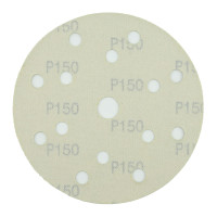 Абразивный круг на липучке VX-GOLD (150 мм; 15 отв; Р150; золотой) фото 1