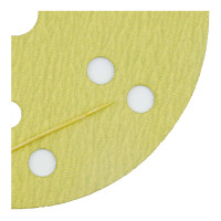 Абразивный круг на липучке VX-GOLD (150 мм; 15 отв; Р150; золотой) фото 1