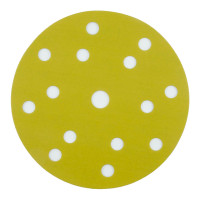 Абразивный круг на липучке VX-GOLD (150 мм; 15 отв; Р600; золотой) фото 1