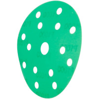 Абразивный круг на липучке VX-GREEN (150 мм; 15 отв; Р1000; зелёный) фото 1