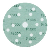 Абразивный круг на липучке VX-GREEN (150 мм; 15 отв; Р1000; зелёный) фото 1