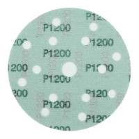 Абразивный круг на липучке VX-GREEN (150 мм; 15 отв; Р1200; зелёный) фото 1