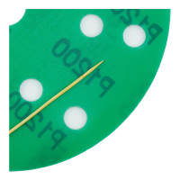 Абразивный круг на липучке VX-GREEN (150 мм; 15 отв; Р1200; зелёный) фото 1