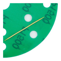 Абразивный круг на липучке VX-GREEN (150 мм; 15 отв; Р1500; зелёный) фото 1