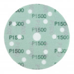 Абразивный круг на липучке VX-GREEN (150 мм; 15 отв; Р1500; зелёный)