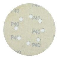 Абразивный круг на липучке VX-GOLD (125 мм; 8 отв; Р40; золотой) фото 1