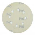 Абразивный круг на липучке VX-GOLD (125 мм; 8 отв; Р40; золотой)