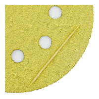 Абразивный круг на липучке VX-GOLD (125 мм; 8 отв; Р60; золотой) фото 1