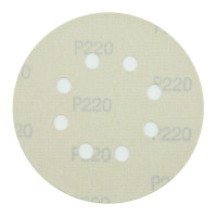 Абразивный круг на липучке VX-GOLD (125 мм; 8 отв; Р220; золотой) фото 1