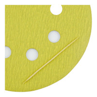 Абразивный круг на липучке VX-GOLD (125 мм; 8 отв; Р220; золотой) фото 1