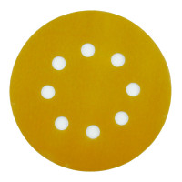 Абразивный круг на липучке VX-GOLD (125 мм; 8 отв; Р800; золотой) фото 1