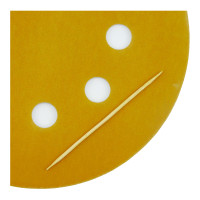 Абразивный круг на липучке VX-GOLD (125 мм; 8 отв; Р800; золотой) фото 1
