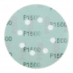 Абразивный круг на липучке VX-GREEN (125 мм; 8 отв; Р1500; зелёный)