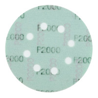 Абразивный круг на липучке VX-GREEN (125 мм; 8 отв; Р2000; зелёный) фото 1