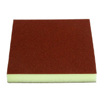 Губка шлифовальная двухсторонняя VX-RED FLEXFOAM SOFT PAD (120х98х13 мм; Р120) фото 1