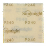 Губка шлифовальная односторонняя SUNMIGHT SOFT FLEX (114х125х5 мм; Р240)