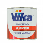 Автоэмаль VIKA 1K АК-142 ЧЕРНАЯ МАТОВАЯ 0,85кг (акриловая)