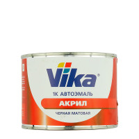 Автоэмаль VIKA 1K АК-142 ЧЕРНАЯ МАТОВАЯ 0,4кг (акриловая)