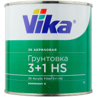 Грунт акриловый 2К VIKA 3+1 HS (1л) БЕЛЫЙ фото 1
