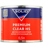 Лак SOLID HS 2+1 Premium Clear акрил-уретановый (0,5л+0,25л) КОМПЛЕКТ