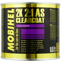 Лак бесцветный MOBIHEL HS 2+1 ANTI SCRATCH AS акриловый (0,5л) фото 1