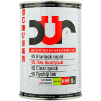 Лак быстрый DUR HS 2+1 акриловый (1л) D355 фото 1