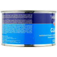 Шпатлевка SOLID GLAS наполнительная со стекловолокном (0,5кг) фото 1