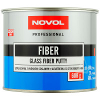 Шпатлевка NOVOL FIBER наполнительная со стекловолокном (0,6кг) фото 1